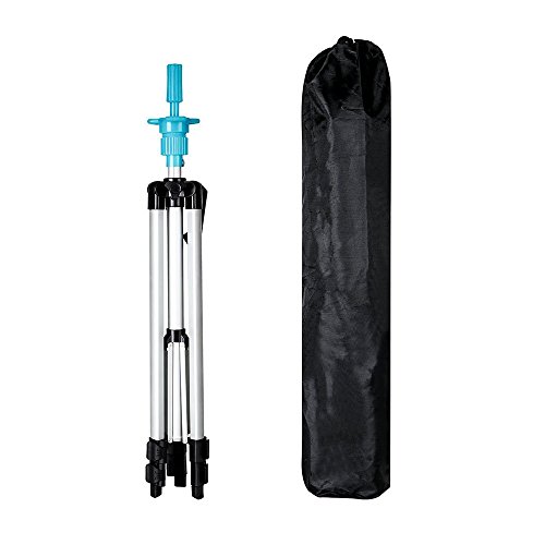 Mannequin Head Holder Tripod Stand, Portable 55" Aluminum Alloy Adjustable Hairdressing Wig Head Stand Tripod, Stand Holder for Beauty Hair Salon Hairdressing Training with Carry Bag by MYSWEETY - Thumbnail 6