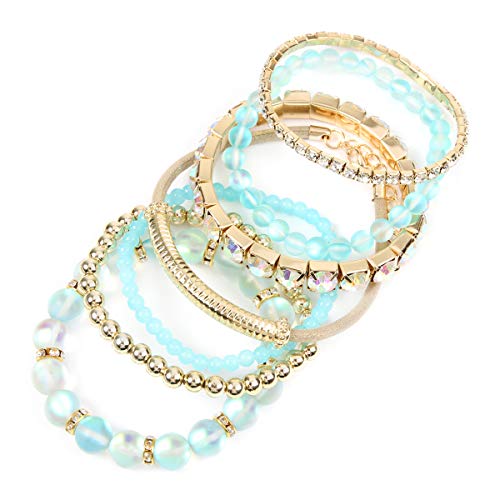 2 RIAH+FASHION+Stretch+Stackable+Bracelets