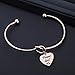 FOTAP Wedding Gift Flower Girl Bangle Love Knot Bracelet Flower Girl Jewelry Gift for Bridesmaid, Mother of The Bride (flower girl bangle)