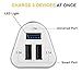 Car Charger, 3 Port USB [White] with 2-in-1 Lightning Micro USB Cable for iPhone 7 6S Plus 6 5SE 5S 5 5C 4S , Samsung Galaxy S7 S6 Edge, Note 5 4 S5 Tab S, LG G5 G4 HTC Nexus iPads pro portable