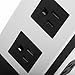 SAFEMORE Power Strip 8-Outlet with 4-Port 4.2A USB Desktop Charging Station(White+Black)