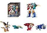 Dino CORE Season 5 Evolution 2 Ultimate King Dino Combination 4 Unit Dinosaur Robot 18 Joints Move (Single Product)
