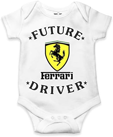Cotton Baby Bodysuit Unisex Future Ferrari Driver Long Short Sleeve Vest Newborn Gift