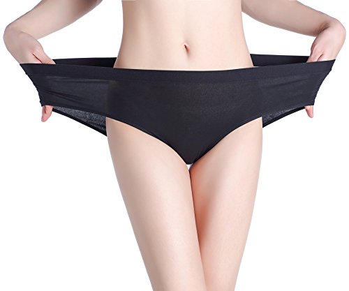 HBY 6 Pack Women's Comfort Soft Stretch Cotton Underwear Hipster Panties
