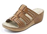 Alexis Leroy Spring Summer Women's Wedge Design Fashion Sandal Shoes