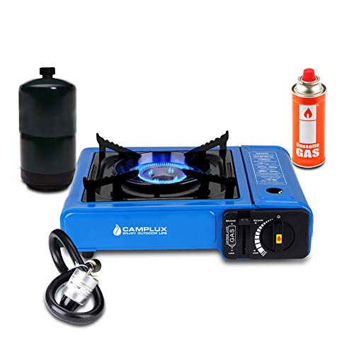 Camplux Dual Fuel Camping Stove, Portable Butane Stove 7200 BTU, Single