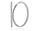 white gold earring