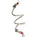 Jusney Bird Perch, Large Parrot Toys 63 Inch Climbing Rope Bungee Bird Toys