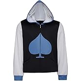 Willyacos Lancer Costume Deltarune Hoodie Cosplay Costume Video Game Zip Up Jacket Coat Sweatshirt for Men