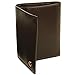 Alpine Swiss Men's Genuine Leather Trifold Wallet Dark Brown