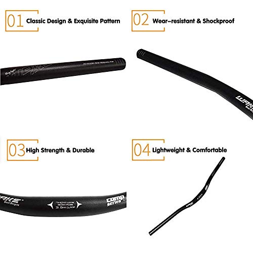 Wake MTB Riser Handlebar,31.8 mm Bike Handlebar,720mm/780mm Aluminium