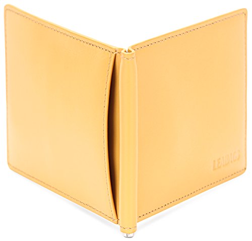 LEABAGS Scranton genuine calfskin leather wallet in vintage style - Mango