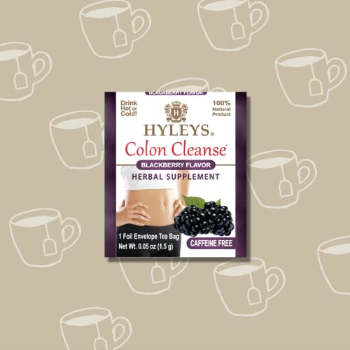 Hyleys Colon Cleanse Tea Blackberry Flavor - 25 Tea Bags (12 Pack - 300 Tea Bags Total)