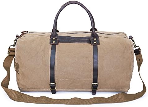 Gootium Travel Duffels Bag - Canvas Duffle Tote Carryon Luggage Overnight Weekend Bag