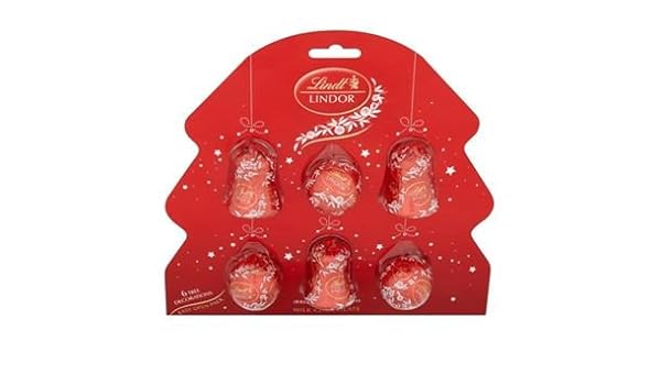 Amazon Com Lindt Lindor 6 Chocolate Truffle Tree Decorations