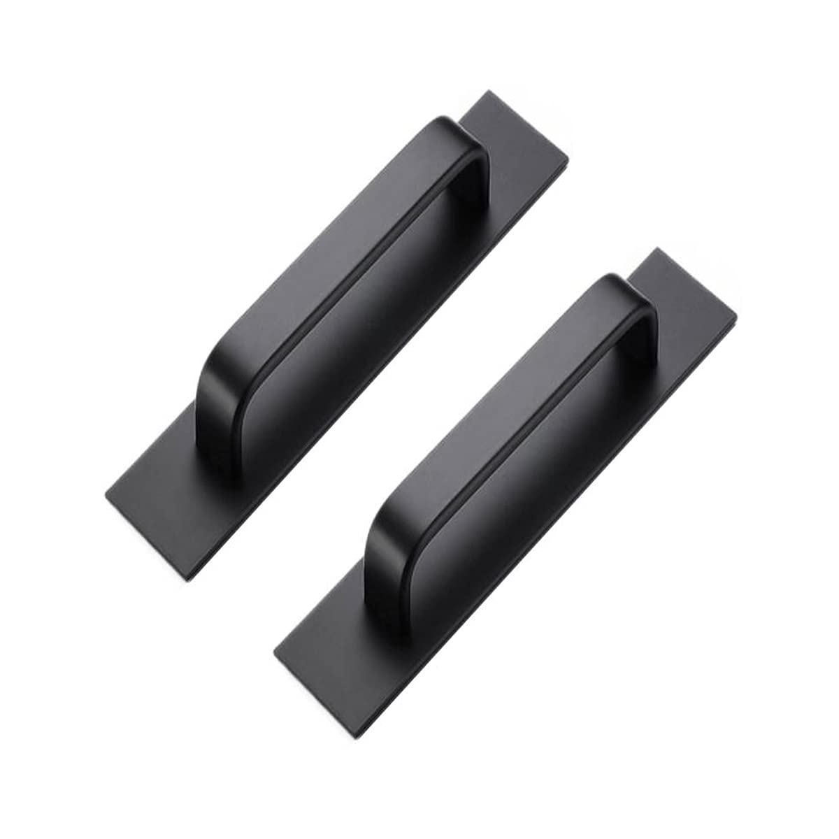 CcHhyyt Self-Stick Instant Kitchen Cabinet Bathroom Drawer Closet Door Handle Pulls 2pcs/Set (133mm, Black)