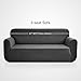 Rose Home Fashion Stretch Couch Covers for 3 Cushion Couch-Couch 1-Piece Covers for Sofa-Sofa Covers for Living Room,Couch Covers for Dogs, Sofa Slipcover,Couch slipcover(Sofa: Gray)