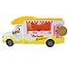 fisca RC Food Truck Remote Control Self-Service Buffet Car, 2.4Ghz Vending Fast Food Mobile Store Electronic Toy with Sounds and Lights for Kids