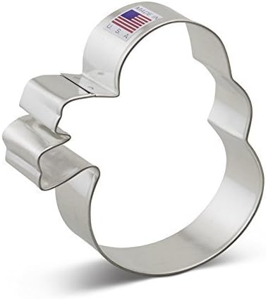 Ann Clark Cookie Cutters Snowman with Scarf Cookie Cutter, 3.75"