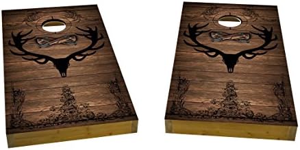 Custom Cornhole Boards "Elk Hunter" Cornhole Boards (Heavy Duty), 2' X 4'