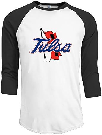 Men's Tulsa Golden Hurricane 3/4 Sleeve Raglan Tshirt Athletic Jersey