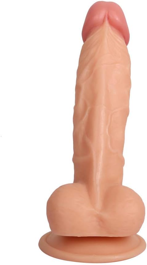 7.5 inchRealịstịc Sịlicone Ðịldo Cọlor Flesh - Ðịdo for Mẹn Gạy - Bạlls Vạgina Bạse Wịth Strọng RealịstịcYSA-097