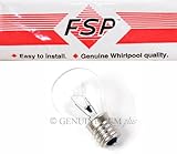 1 X PART # 8206443 OR AP3886256 GENUINE FACTORY OEM ORIGINAL MICROWAVE 40W LIGHT BULB FOR WHIRLPOOL, KENMORE AND SEARS