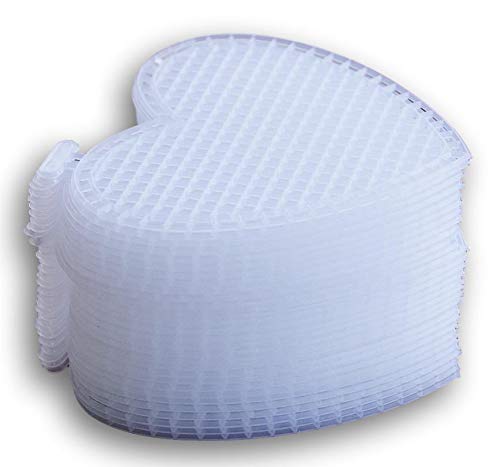 Plastic Canvas - Heart Shape - 3 Inches - 30 Pc