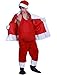 DENTRUN Fun-Filled Christmas Santa Belly - Holiday Party Santa Suit Stuffer - Men's Novelty Christmas Padded Costume Accessory - Stuffed Santa Belly - Red,Standard