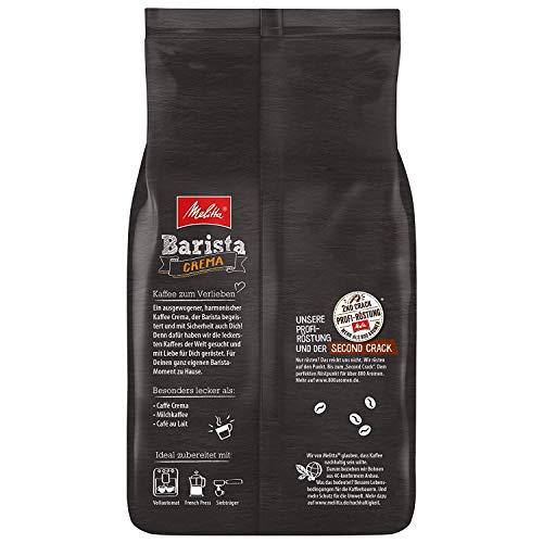 Melitta Barista Crema, Ganze Kaffeebohnen 4x 1000g (4000g) - ausgewogener, harmonischer Kaffee – Bild 5