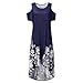 Womens Casual Long Dress 2020 New Round Neck Strapless Summer Solid Color/Print Shift Dresses by Mlidethumb 3