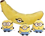 Minions: The Rise of Gru Gigantic Banana Bunch Plush Toy with 3 Minions Inside, Banana Scented, Large Stuffed 