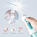[Upgrade Version] Cordless Water Flosser Waterproof Dental Oral Irrigator Rechargeable with 4 Jet Tips and Upgrade Water Tank for Teeth Cleaning,Travel and Family Use, Kids and Adults Compatible