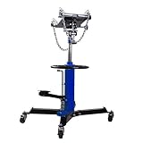 Iglobalbuy 2 Stage 1100lb Adjustable Height Hydraulic Telescoping Transmission Jack with Pedal 360&deg; Swivel Wheel Lift Hoist