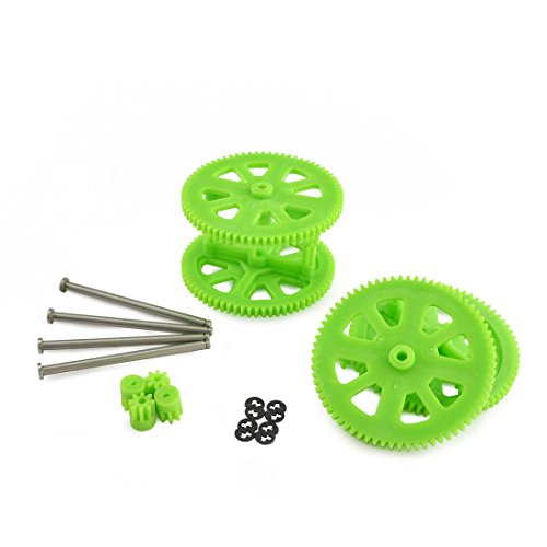 Parrot AR Drone 2.0 & Power Edition Replacement Motor Gears and Shaft / Repair Parts Kit / Upgrade Gears (Green) by Geekria