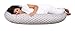 Snoogle Chic - Snoogle Total Body Pregnancy Pillow with Easy on-Off Zippered Cover -Moroccan Gray