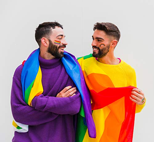 4 Rainbow+Pride+Temporary+Tattoos+Stickers