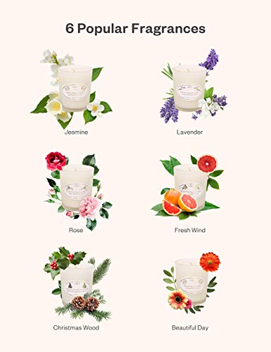 Anjou Scented Candles Gift Set, 6 Pack Natural Soy Wax Aromatherapy, Smoke Free Strong Fragrance Relaxing Long Lasting Candles for Bath Stress Relief Home Decor - Thumbnail 6