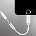 KKYSDWG 2 Pack Headphone Jack Adapter, Headphones Adapter Lighting Connecter to 3.5mm Audio Jack Earphone Extender Jack Stereo for Phone 8/8 Plus/Phone X/Phone 7/7 Plus (White)