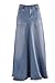 Style J Flowing Love Long Jean Skirt