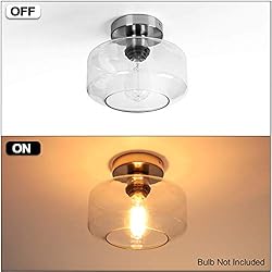 MAXvolador Industrial Semi Flush Mount Ceiling