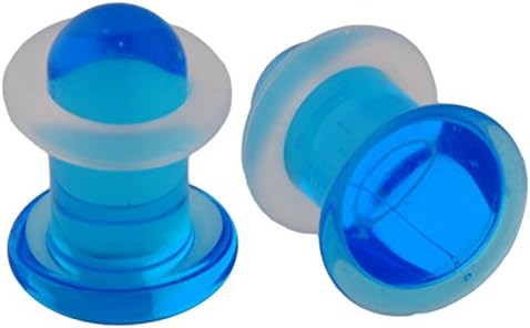 Gorilla GlassPair of Ocean Glass Single Flared Simple Plugs