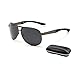 HKBAYI Fashion Men's UV400 Polarized coating Sunglasses men Driving Aviator Mirrors Eyewear Sun Glasses for Men with Case Box