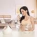 Hands Free Pumping and Nursing Bra, Lupantte Adjustable Breast Pump Bra, Comfortable Breastfeeding Bra for Breast Pumps .(Skin, Large)