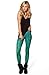 Ensasa Women's Mermaid Digital Print Green Dragon Fish Scales Leggings