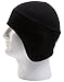 Schampa Fleece Drop Flap Beanie (Black, One Size)