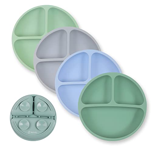 Telebaby Premium Silicone Suction Plates for Babies & Toddlers 100
