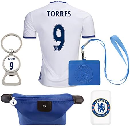 #9 Torres (6 in 1 Combo) Chelsea F.C. 2nd Away Match Adult Soccer Jersey 2016-2017