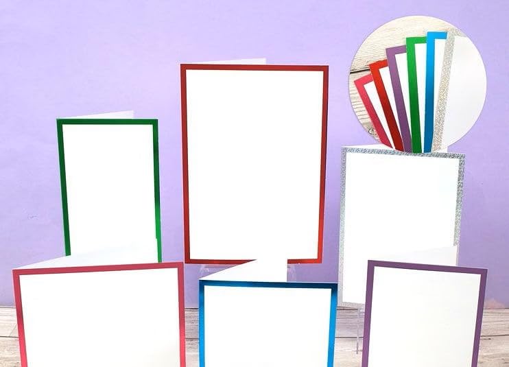 Hunkydory - Foiled Edge Card Blanks & Envelopes Megabuy - Brights Edition