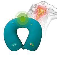 Neck Pillow,Sundlight Portable U-Shape Heated Pillow Spandex Fabric Neck Massager for Neck Back Shoulders